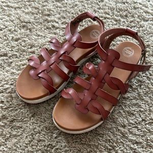 Leather sandals. Worn 2 times